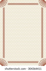 Frame with patterns.