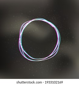 elemento de diseño de vector de marco circular