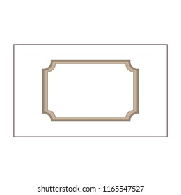 Frame of photo. Fashion graphic background. Modern stylish abstract texture. Colorful template for prints, textiles, wrapping, wallpaper, photo, etc. Design element. Vector illustration