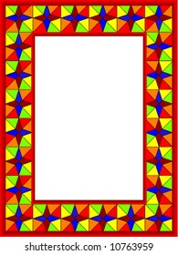 Frame for a photo from a glass mosaic in a vector