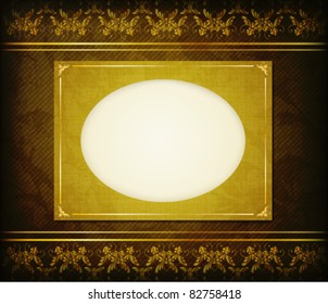  frame for photo on the grunge fabric background