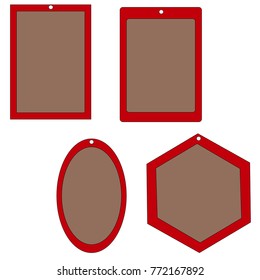 Frame for photo. Plaster design, vector.