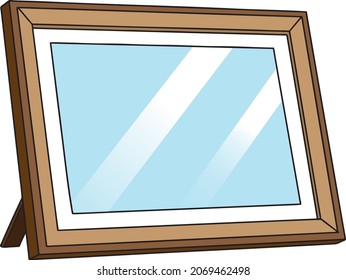 Frame photo vector illustration isolated on white background