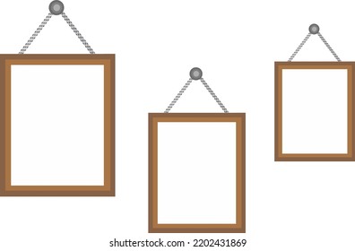 Frame photo with white background . Template photo with frame