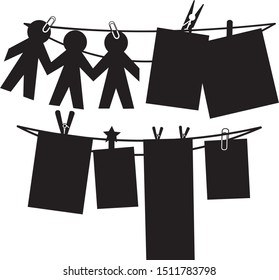 Frame photos chalkboard silhouette. For the baby room, nursery room, bedroom, playground. Graphic design lifestyle, vector for print, banner, design, poster, interior, wall decals, sticker.