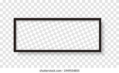 Frame for photos, exhibitions and brochures with a white background. Vector illustration. EPS10