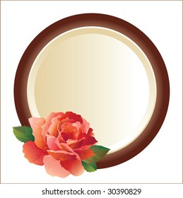frame for picture with rose