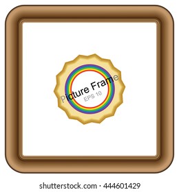 Frame for picture or text. Border for Certificate of Education Uniquely beautiful stripes.