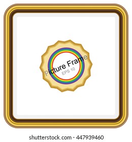 Frame for picture or text. Border for Certificate of Education Uniquely beautiful stripes.