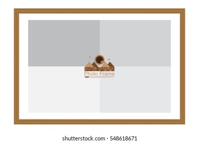 Frame for picture or text. Border for Certificate of Education Uniquely beautiful stripes.