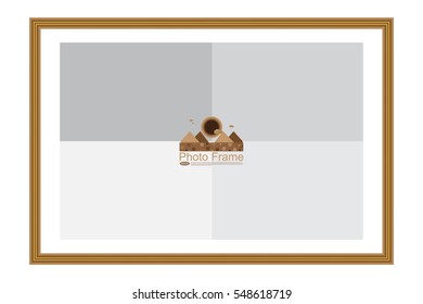 Frame for picture or text. Border for Certificate of Education Uniquely beautiful stripes.