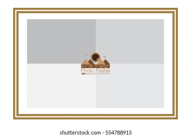 Frame for picture or text. Border for Certificate of Education Uniquely beautiful stripes.