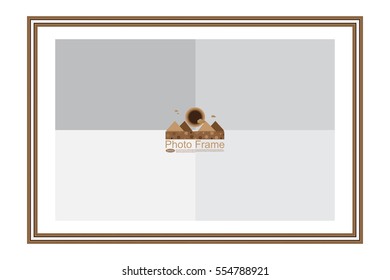 Frame for picture or text. Border for Certificate of Education Uniquely beautiful stripes.