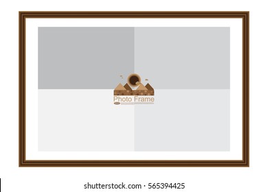 Frame for picture or text. Border for Certificate of Education Uniquely beautiful stripes.