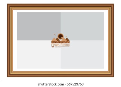 Frame for picture or text. Border for Certificate of Education Uniquely beautiful stripes.