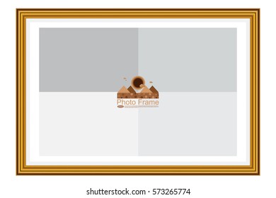 Frame for picture or text. Border for Certificate of Education Uniquely beautiful stripes.