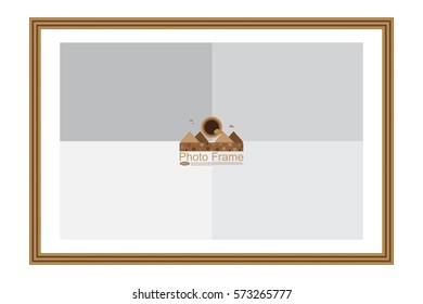 Frame for picture or text. Border for Certificate of Education Uniquely beautiful stripes.