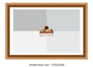 Frame for picture or text. Border for Certificate of Education Uniquely beautiful stripes.