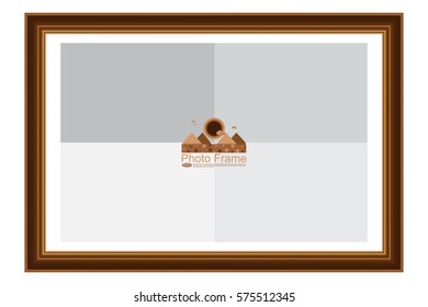 Frame for picture or text. Border for Certificate of Education Uniquely beautiful stripes.