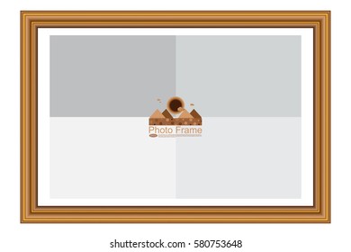 Frame for picture or text. Border for Certificate of Education Uniquely beautiful stripes.
