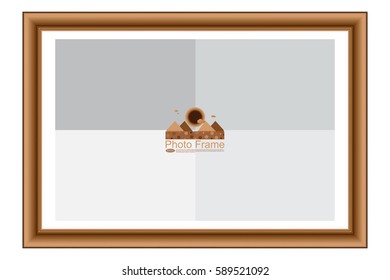 Frame for picture or text. Border for Certificate of Education Uniquely beautiful stripes.
