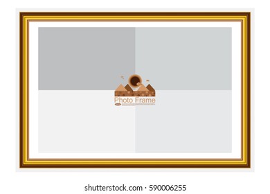 Frame for picture or text. Border for Certificate of Education Uniquely beautiful stripes.