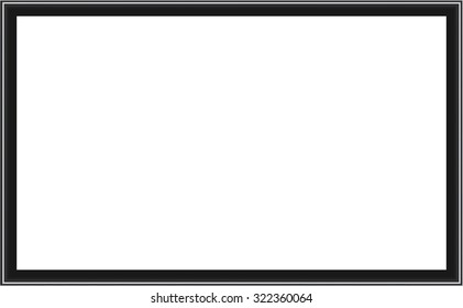 Frame for picture or text. isolated on white. Uniquely beautiful stripes. Vector Design EPS10.