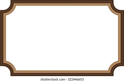 Frame for picture or text. isolated on transparent background. Uniquely beautiful stripes. Vector Design EPS10.