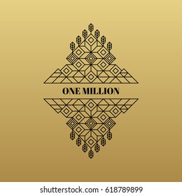 Frame with Place for Text. Decoration Element. Line Art Design for Invitations, Posters and Labels. 