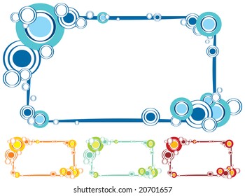 frame with place for your text. Cycle. Line