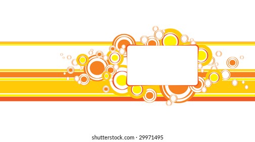 frame with place for your text. Cycle. Line