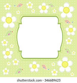 frame with place for your text vector for a boy