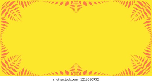Frame. Frame of plant elements. Background for your business cards and cards