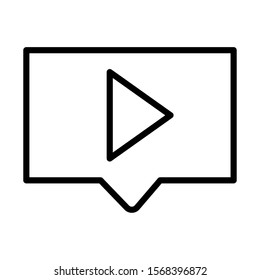 frame with play button on white background vector illustration design