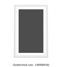 Frame for portrait. Blank background for the image.