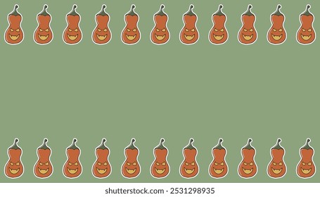 frame. pumpkin frame. a template for a Thanksgiving postcard. an empty frame. Halloween. vector. pattern. an empty center. a horror story.