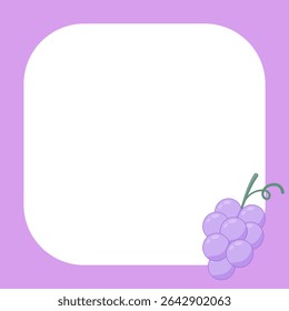 frame of purple with grape 
