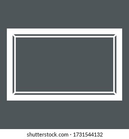 Recorte de la ilustración del vector de calidad del cuadro