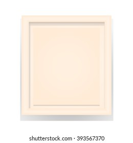  frame  with realistic shadows. Vector illustration. Realistic mock up.
