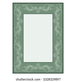 Frame rectangle of line card. Fashion graphic background. Modern stylish abstract texture. Colorful template for prints, textiles, wrapping, wallpaper. Design element. Vector illustration