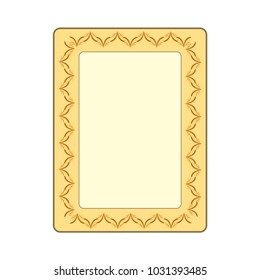 Frame rectangle of twig card. Fashion graphic background. Modern stylish abstract texture. Colorful template for prints, textiles, wrapping, wallpaper, card. Design element. Vector illustration
