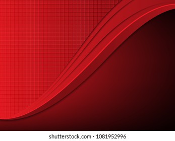 frame red background curve deep overlap abstract concept dimension art