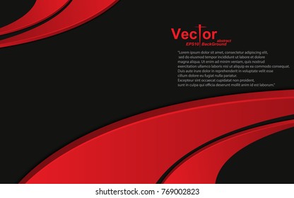 frame red black deep dimension abstract background
