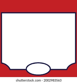 Frame Red Black Square Circle