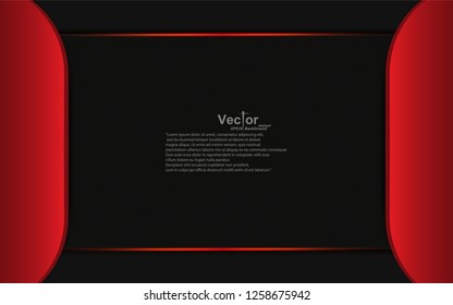 Frame red board line background art concept for message 