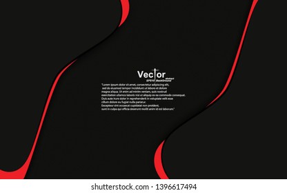 Frame red curve triangle abstract line board background
