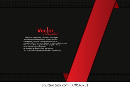 frame red paper board cover black grid abstract background