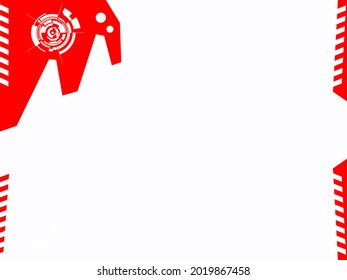 frame red slide vector abstract