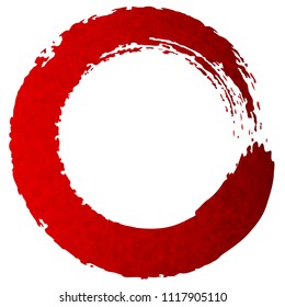 Frame red washi paper icon