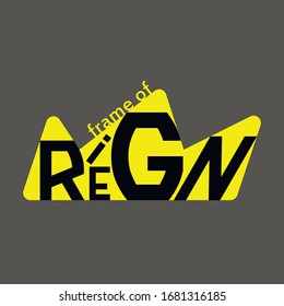 Frame of Reign - vector picture, art, print, illustration.